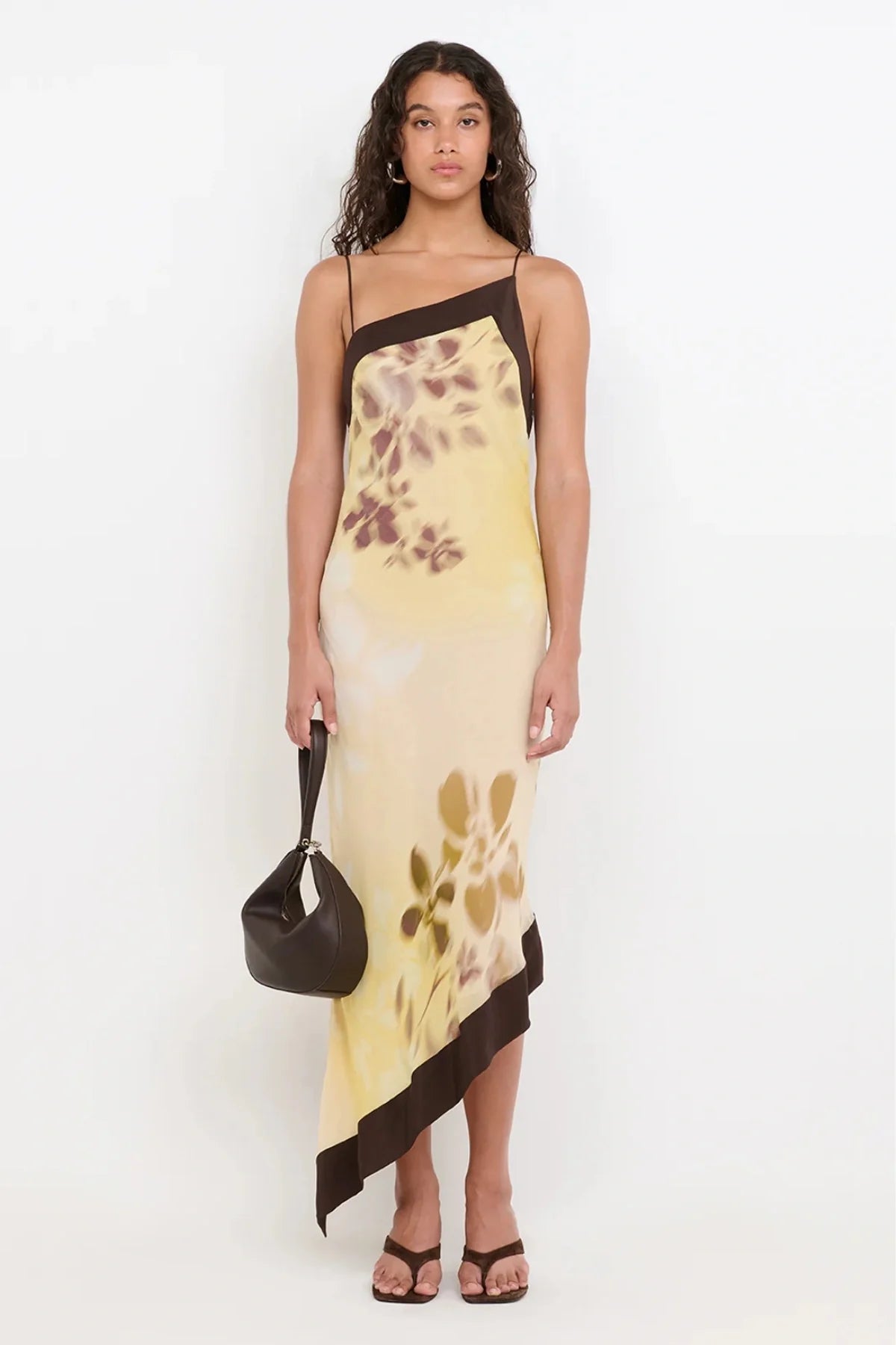 Blaise Asym Midi Dress Palmera Floral