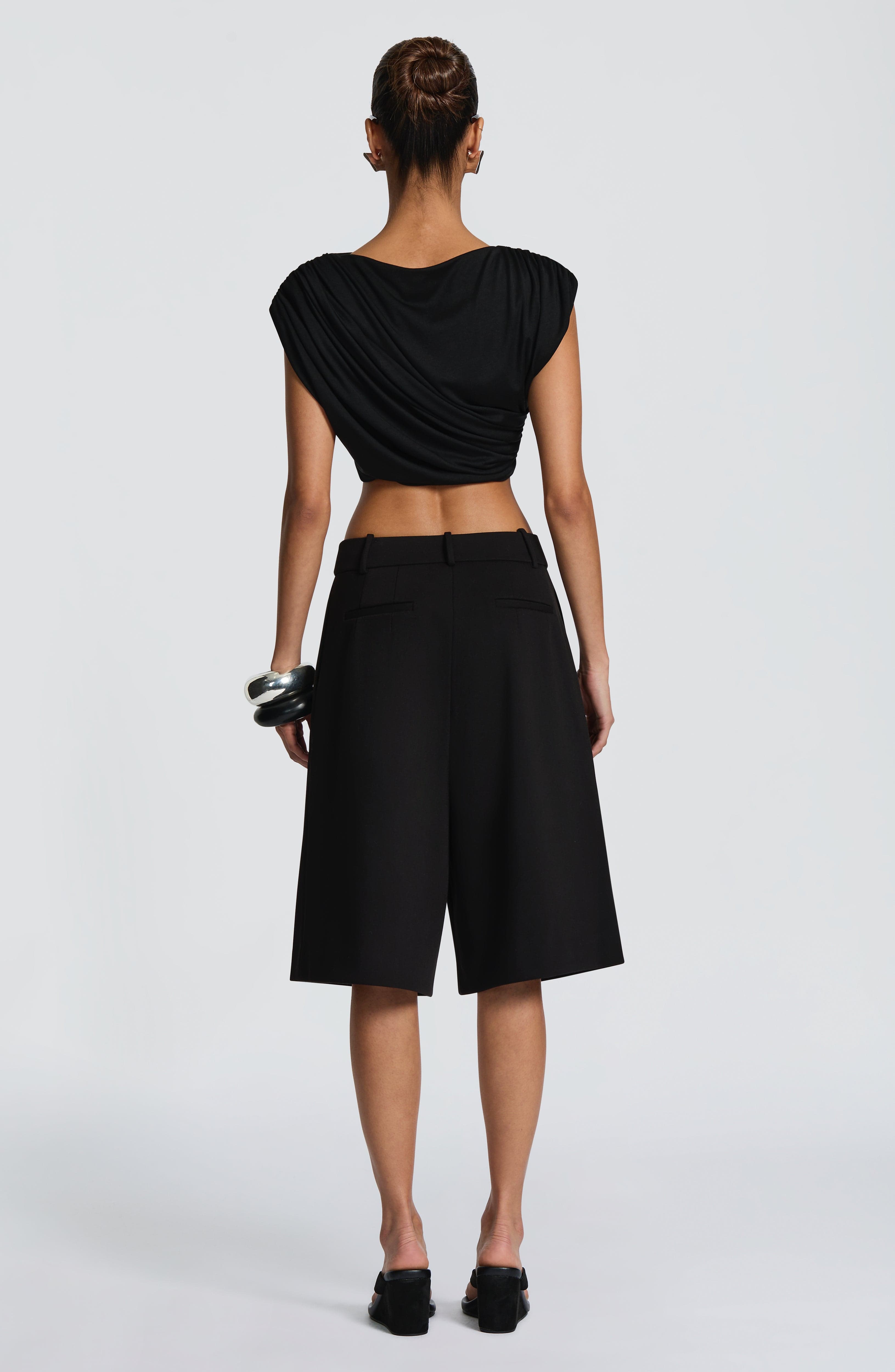 Ausra Bermuda Shorts - Black