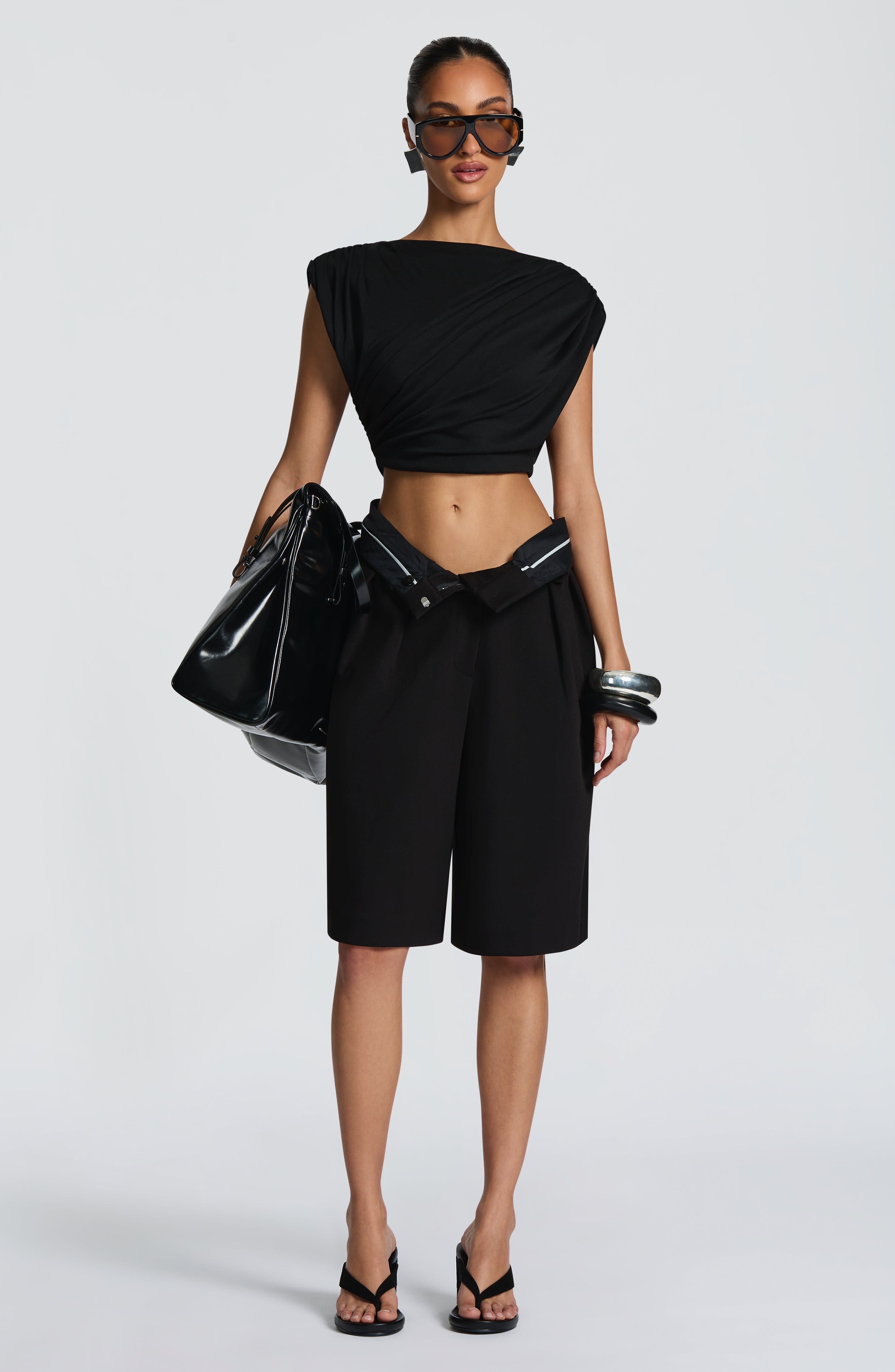 Ausra Bermuda Shorts - Black