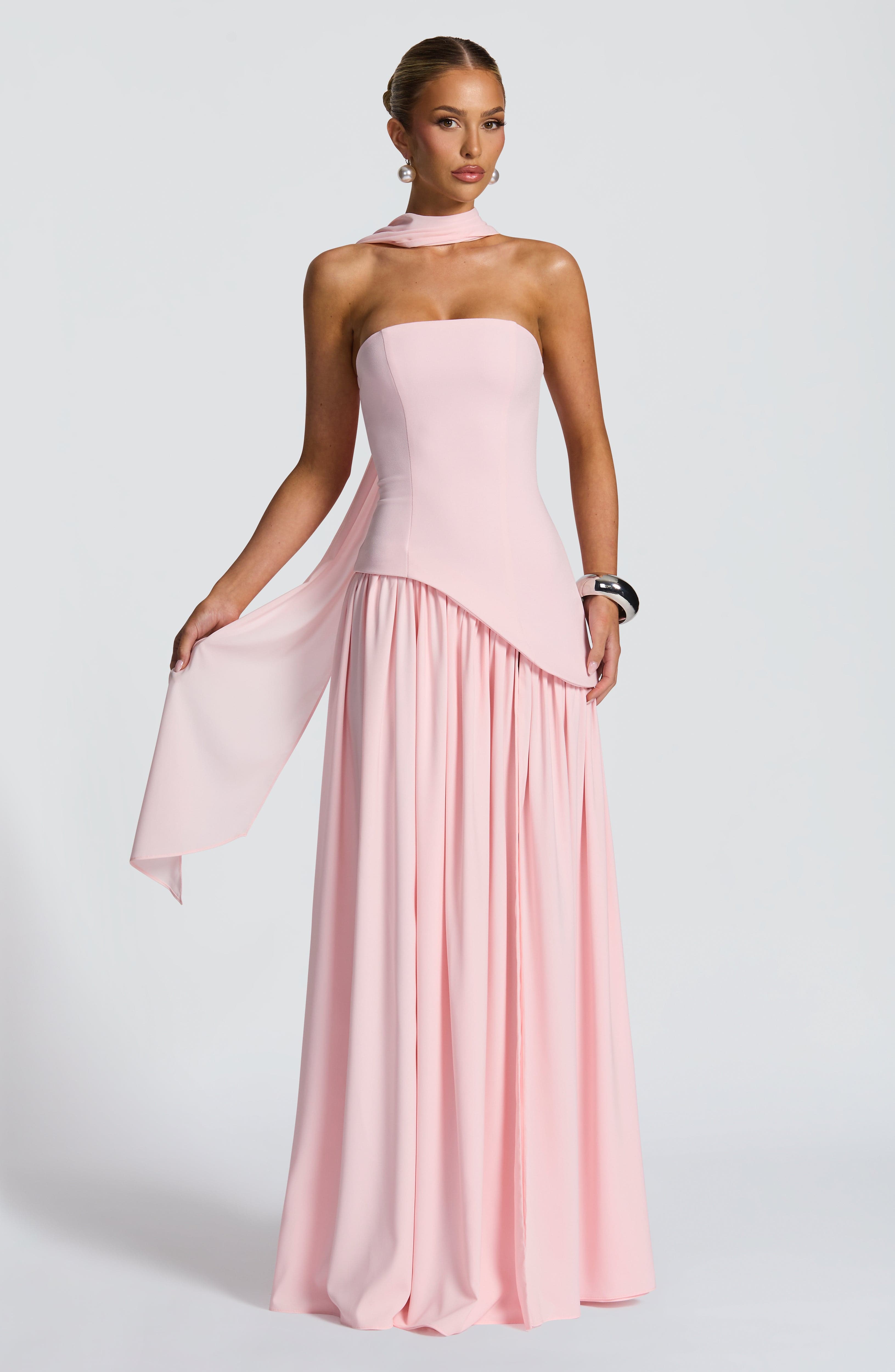 Maliyah Maxi Dress - Baby Pink