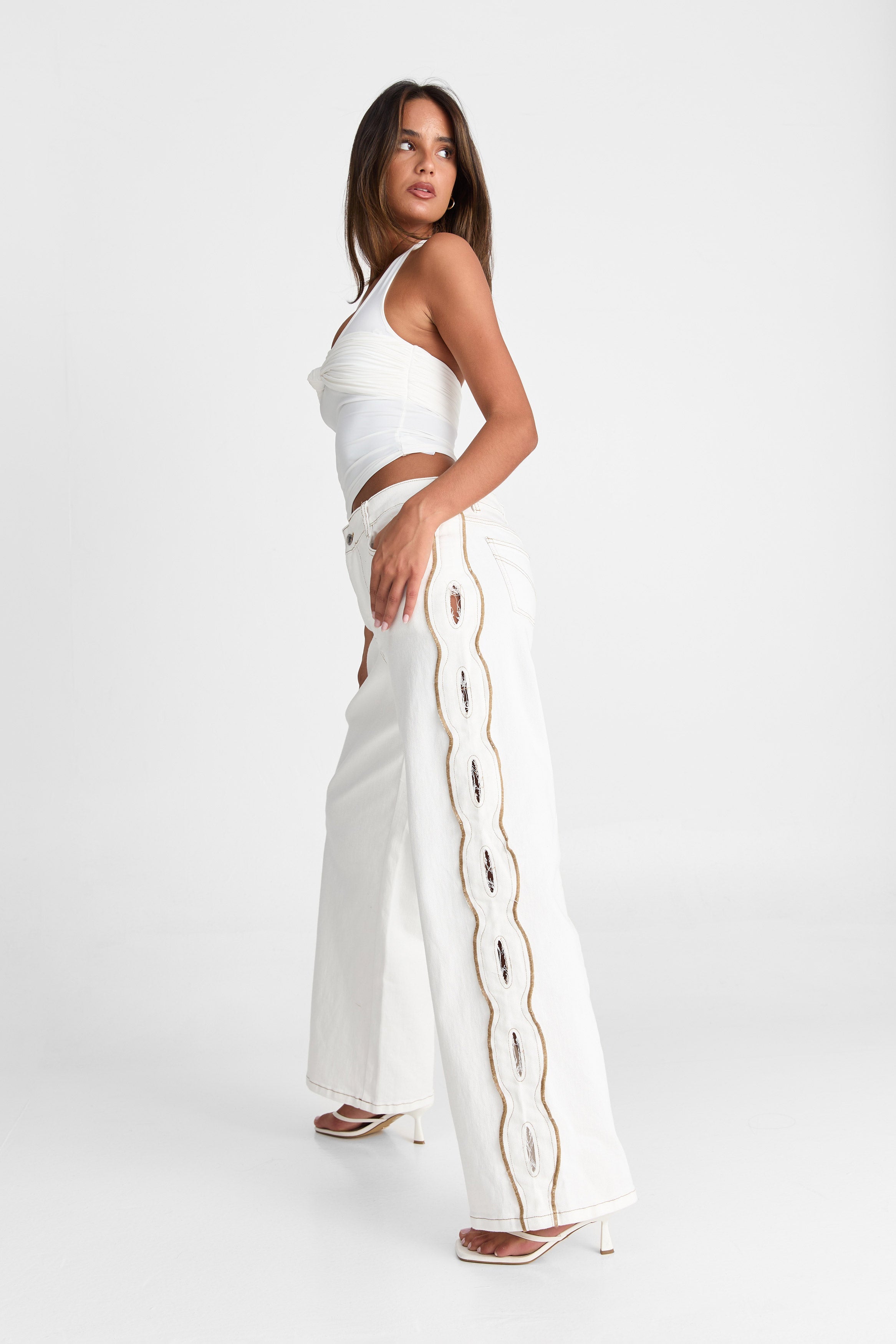 Cairo Jean White