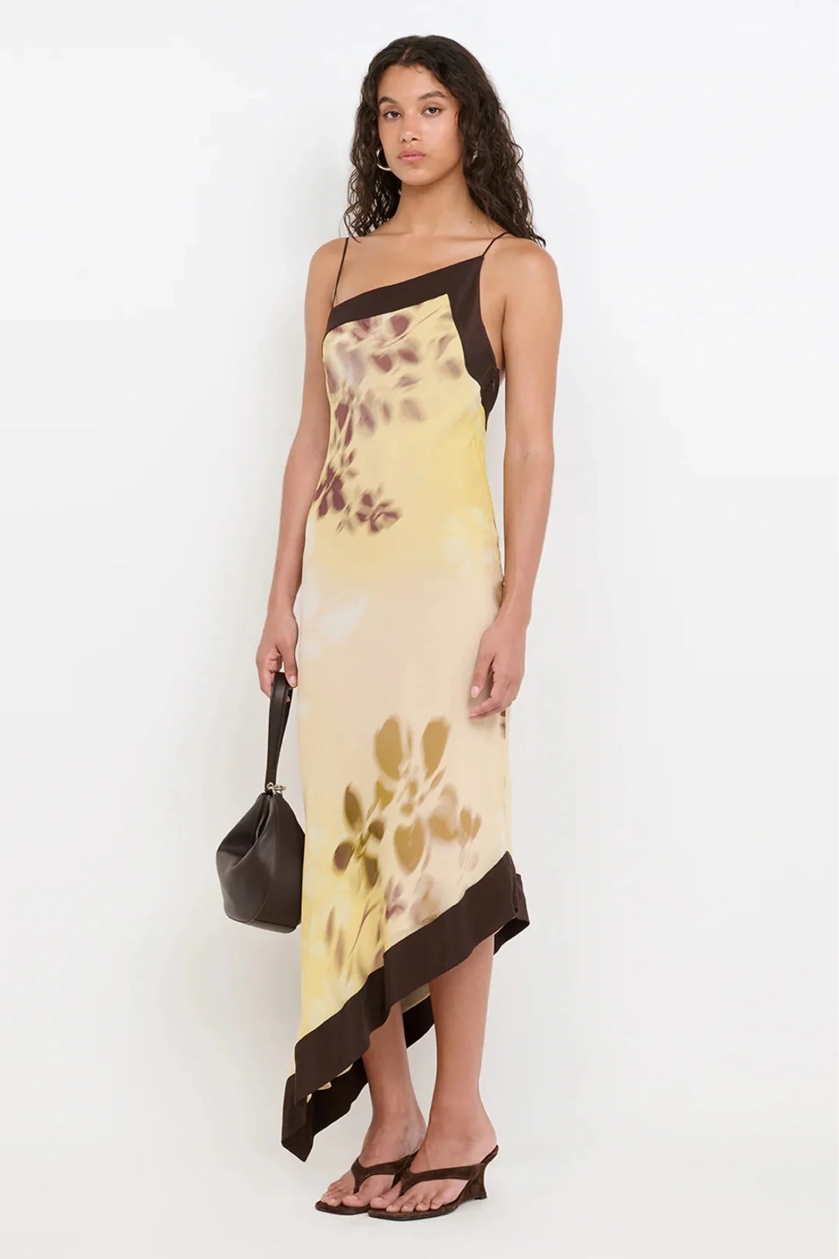 Blaise Asym Midi Dress Palmera Floral