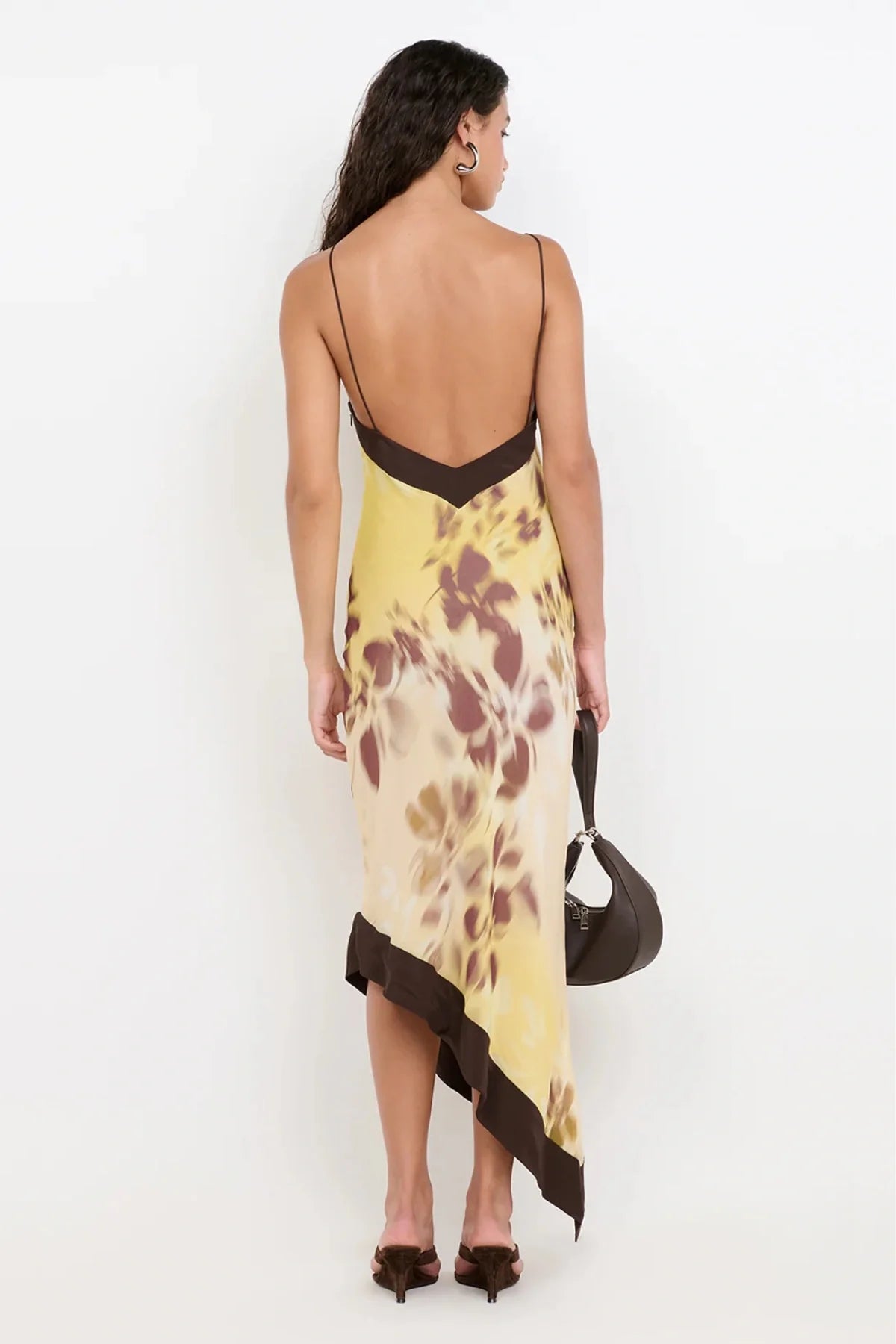 Blaise Asym Midi Dress Palmera Floral