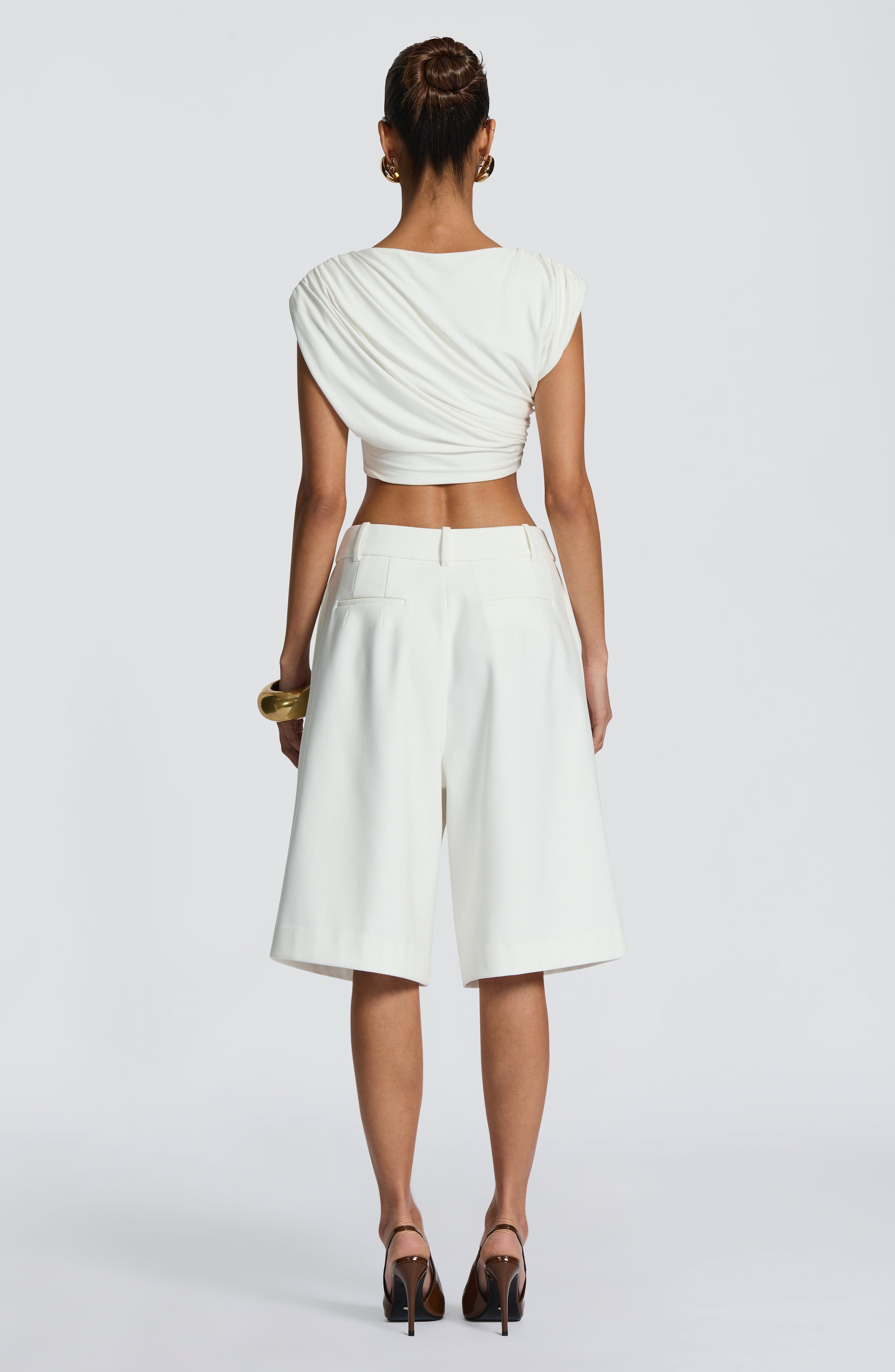 Ausra Bermuda Shorts - Ivory