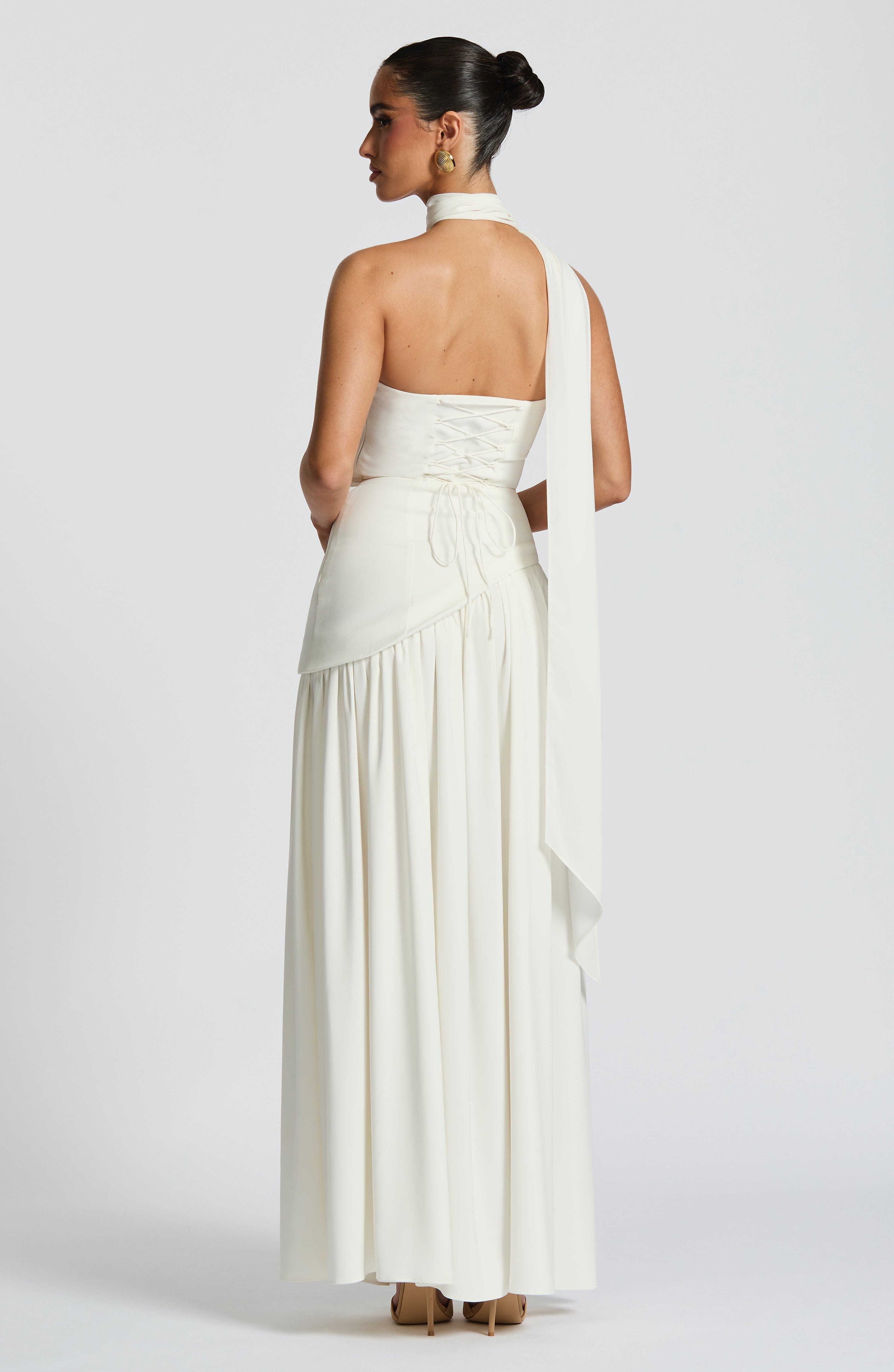 Maliyah Maxi Dress - Ivory White