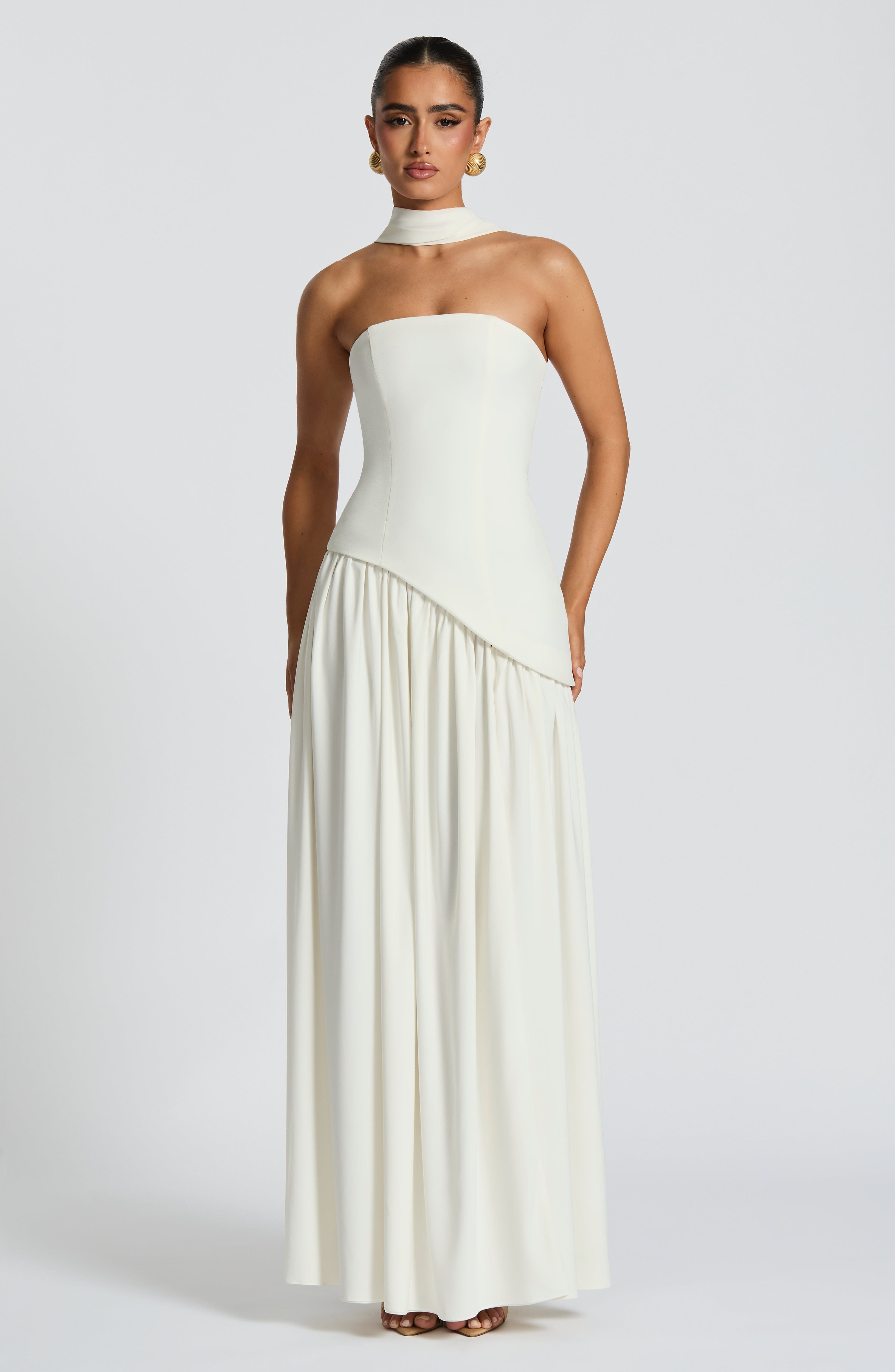Maliyah Maxi Dress - Ivory White
