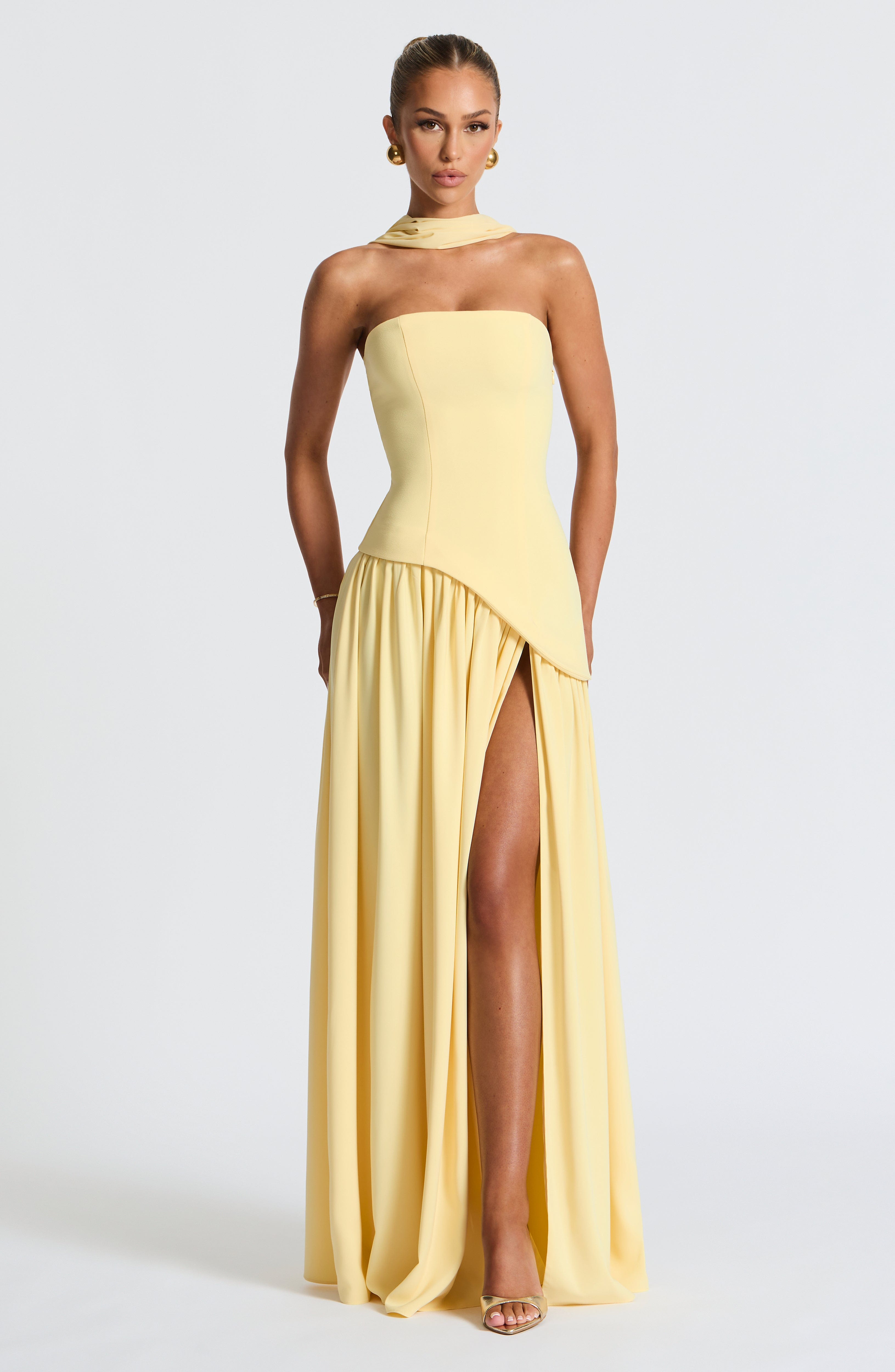 Maliyah Maxi Dress - Lemon Yellow