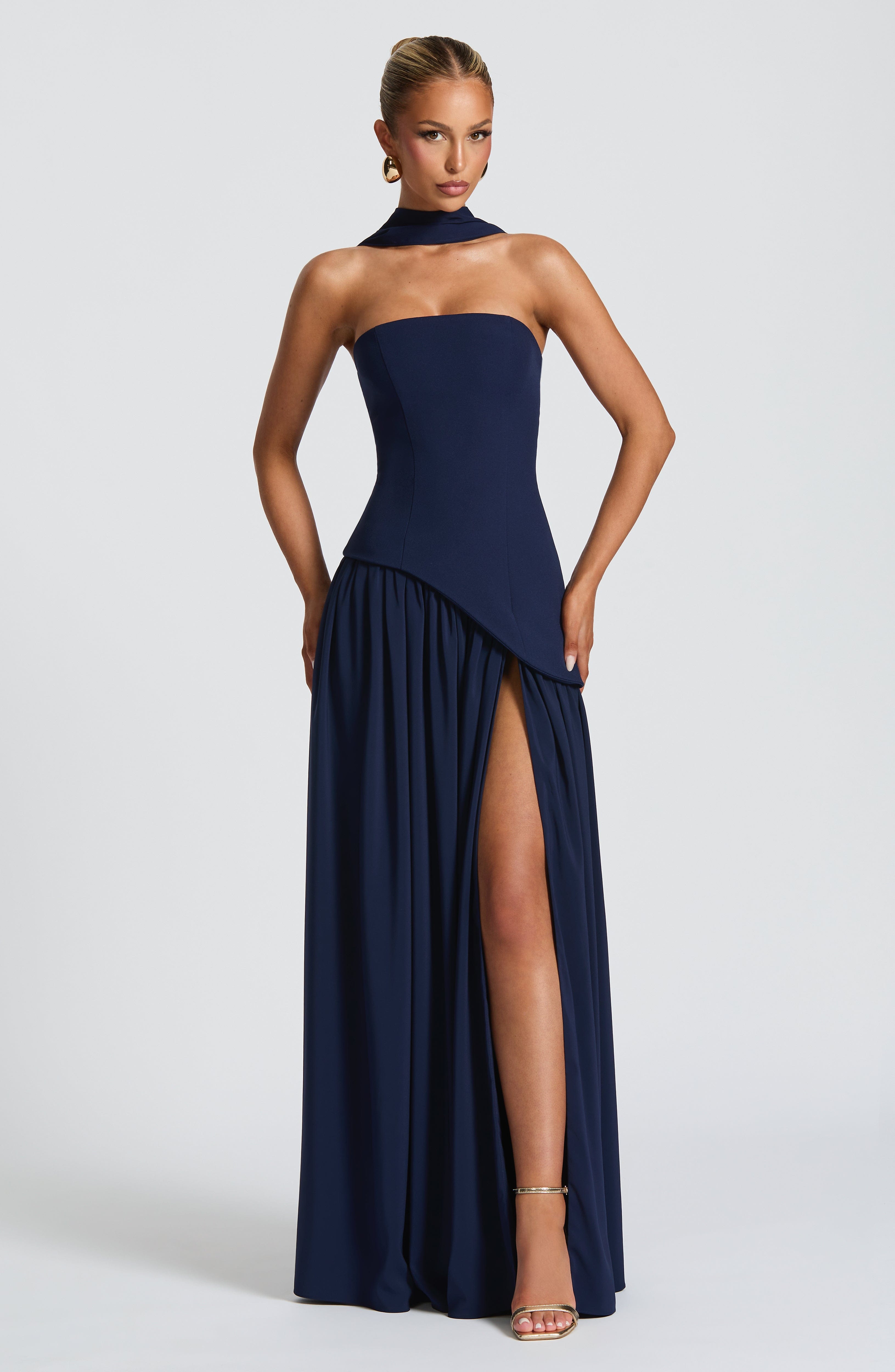 Maliyah Maxi Dress - Navy Blue